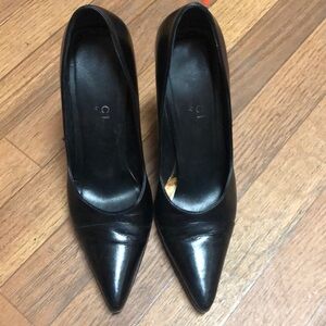 GUCCI Pumps Heel Leather Black